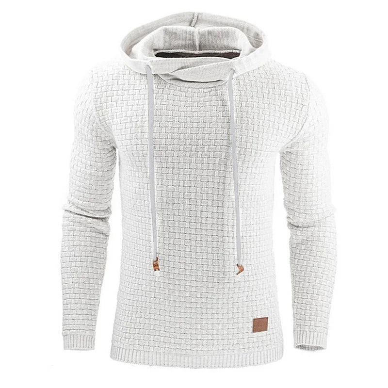 Warm Men's Solid Color Casual Hoodie Oversize Sweatshirt