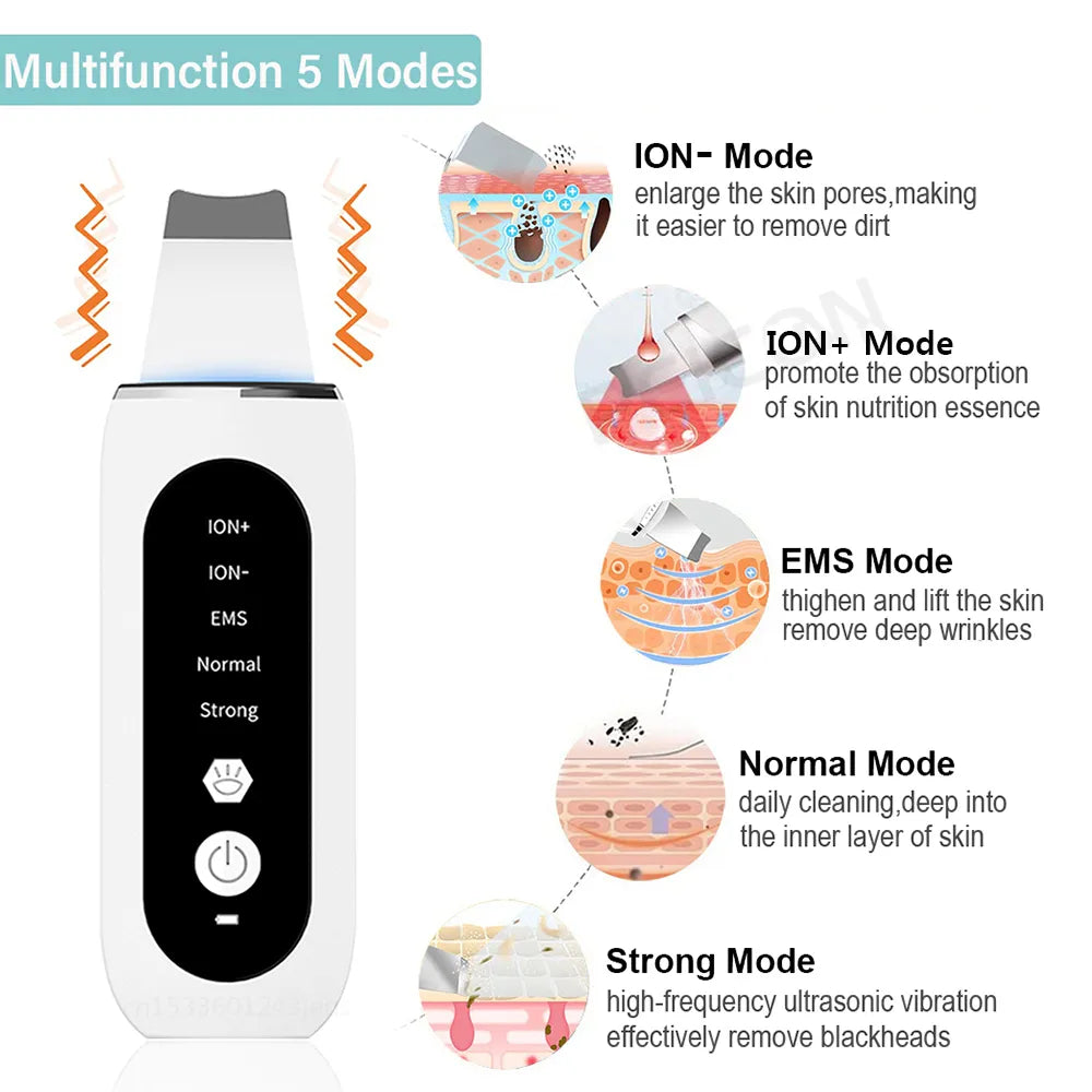 Ultrasonic Skin Peeling Blackhead Remover