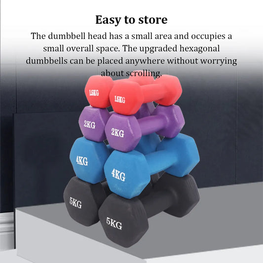 Dumbbell Hex Shape Anti-collision Fitness Equipment